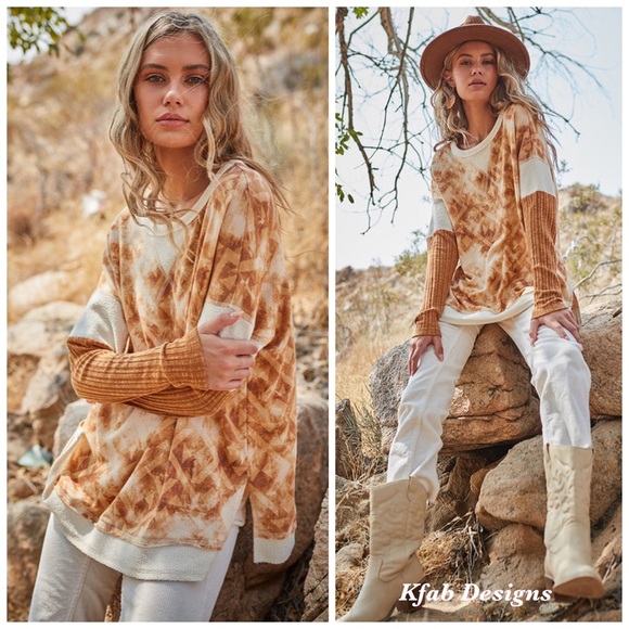 ❤️LAST! Boho Contrast Detail Aztec Print Top! - Picture 5 of 10